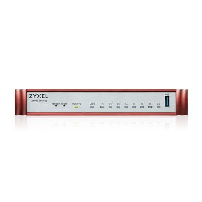 4. Zyxel USGFLEX100H Firewall mit 8 WAN/LAN-SPI-Schnittstellen: max. 4000 Mbit/s, IPsec-VPN: 50 Mbit/s