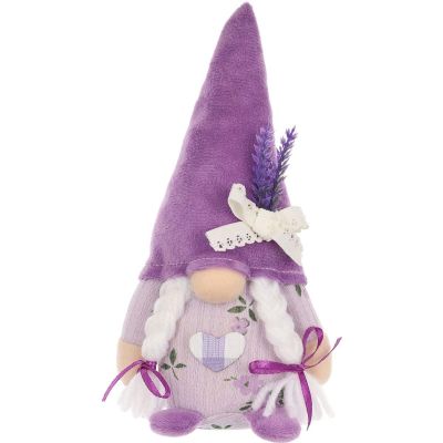 2. Zwergenmädchen in Lavendel, 20 cm, Frühlingsdekoration