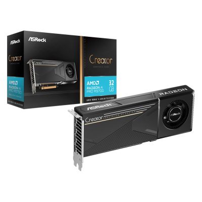 7. Grafikkarte Asrock Creator R9700 CT 32G