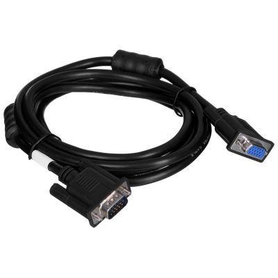 4. Lanberg CA-VGAC-10CC-0018-B+ Kabel (D-Sub (VGA) M - D-Sub (VGA) F; 1,8 m; schwarz)