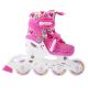 13. Rollschuhe-Rollschuhe-Skates verstellbar Smj Sport Combo Hearts 3in1 Led Jr HS-TNK-000011510