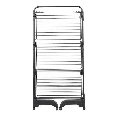 4. Comfort Tower 420 Schwarz Leifheit Vertikaltrockner