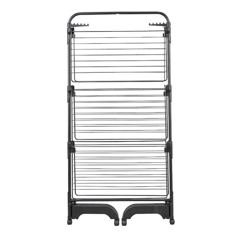 4. Comfort Tower 420 Schwarz Leifheit Vertikaltrockner