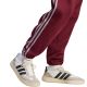 5. adidas Essentials 3-Streifen Fleecehose für Herren, schmal zulaufende Bündchen, burgunderrot, KY4134
