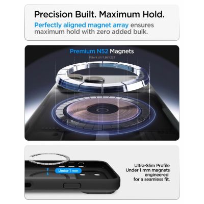 9. Spigen Ultra Hybrid MagSafe Hülle für iPhone 18 Pro Max / 17 Pro Max – Frostschwarz