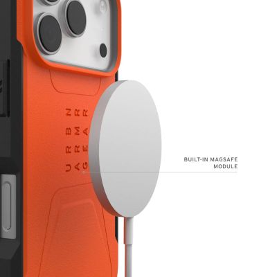 4. UAG Civilian MagSafe - Hülle für iPhone 17 Pro, kompatibel mit MagSafe (orange)