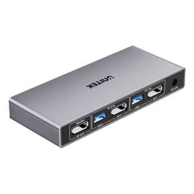 4. Unitek KVM-Switch 8K@60Hz USB 3.0 5Gbps DP