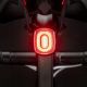 5. Rockbros Q2S LED-Fahrradrücklicht mit Smart Stop System + USB-C - USB-A Kabel - Schwarz