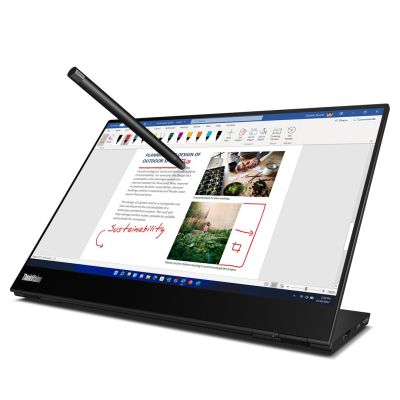 12. Lenovo ThinkVision Monitor 14,0" M14t Gen 2 Touchscreen, 16:9 IPS-Panel, 2240 x 1400 Pixel, Lift-Funktion, USB-Hub, DisplayPort
