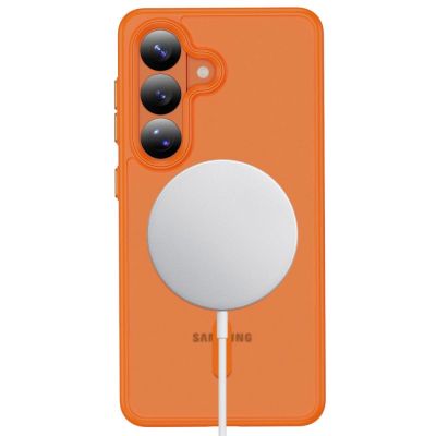 4. Tech-Protect Magmat MagSafe Hülle für Samsung Galaxy S26 - Orange Matt