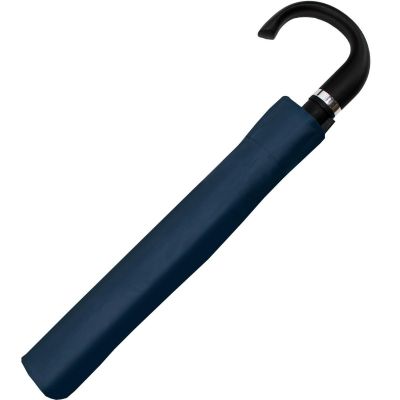4. Kurzer halbautomatischer Schirm mit umwickeltem Griff, marineblau, SEMI LINE