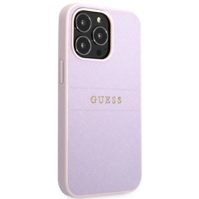 4. Guess Saffiano Stripe iPhone 13 Pro Max Hülle - Lila
