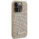 4. Guess Disco Metal Script Hülle für iPhone 15 Pro – Gold