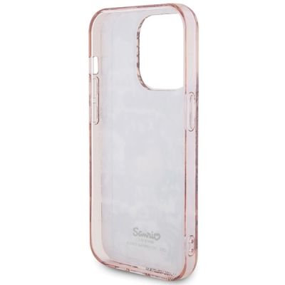 7. Hello Kitty IML Tags Graffiti Hülle für iPhone 15 Pro – Rosa