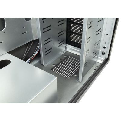 10. Inter-Tech 88887382 Computergehäuse mit Sicherheitsvorrichtungen und Halterungen, Micro-Tower, Schwarz