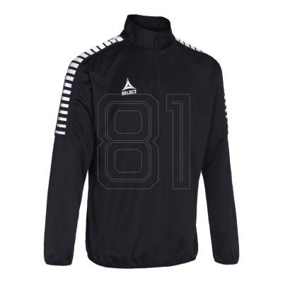 SELECT ARGENTINA 1/2 ZIP schwarzes Sweatshirt