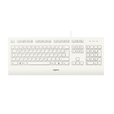 Logitech K280E Pro f/ Business-Tastatur, Büro-USB, QWERTZ, Deutsch, Weiß