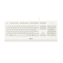 Logitech K280E Pro f/ Business-Tastatur, Büro-USB, QWERTZ, Deutsch, Weiß