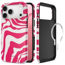 Tech-Protect Lamano MagSafe Hülle für iPhone 18 Pro Max / 17 Pro Max – Weiß und Rosa