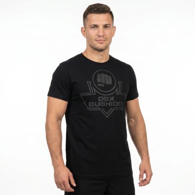 4. Schwarzes Herren-T-Shirt aus Baumwolle, DBX Bushido