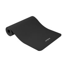 REBEL ACTIVE Gymnastikmatte für Yoga, Pilates, Fitness, 183 x 61 cm, 6 mm dick, TPE-Material, Schwarz RBA-3151-BK