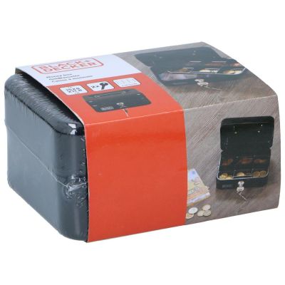 10. Metalletui für Geld und Dokumente 15x8x11,8 cm Black + Decker