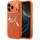 Karl Lagerfeld IML Choupettes Karl Script Logo MagSafe Hülle für iPhone 17 Pro Max - Orange