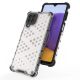 8. Honeycomb Handyhülle Schutzhülle mit TPU Rahmen für Samsung Galaxy A22 4G schwarz