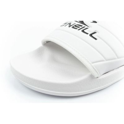 6. O'Neill Damen-Sportpantoffeln Kelso Slider, bequeme Hausschuhe, weiß