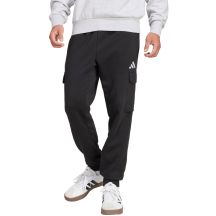 Herren adidas Essentials Feelcozy Fleece Cargohose Schwarz JE3820