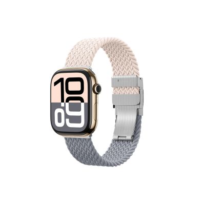 3. AmazingThing Blend Band Apple Watch 42mm 2er-Pack - Pink-Grau/Pink