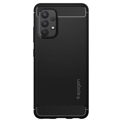 3. Spigen Rugged Armor Hülle für Samsung Galaxy A52 / A52S - Mattschwarz