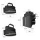 9. Rockbros A6-03BK Fahrradtasche für Kofferraum 35 l mit ausklappbaren Taschen – Schwarz