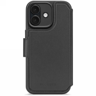 Decoded Leather Detachable Wallet MagSafe Hülle für iPhone 17 - Schwarz