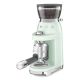 6. Smeg Kaffeemühle CGF03PGEU, 15 Mahlgrade, 240g Bohnenbeh., 150W, Hellgrün