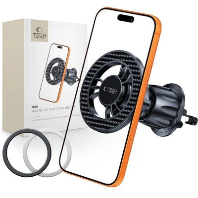 Tech-Protect N56 Magnetische MagSafe-Auto-Lüftungshalterung – Schwarz
