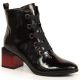 Isolierte Lackstiefeletten mit dekorativem Absatz Potocki W WOL99