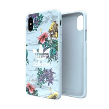 Adidas OR SnapCase Floral Hülle für iPhone X / Xs - grau