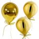 SICHERER BALLONBEUTEL AUS KUNSTSTOFF, DURCHMESSER 20 CM - GOLD