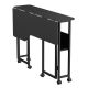 12. Klappbarer Schreibtisch/Tisch von MACLEAN, schwarz, mobil, 100 x 73 cm, max. 50 kg, abgewinkelt, L-förmig, MC-126 L/B