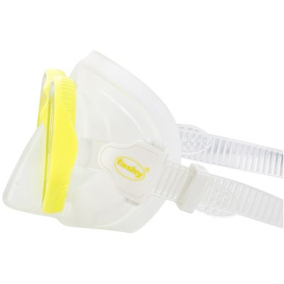 Tauchmaske Fashy „Adventure II“, gelb/transparent
