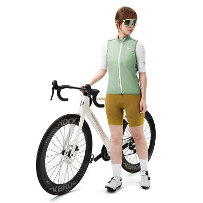 6. Rockbros MJ008 TVI Damen-Radweste, winddicht, Größe L – Grün