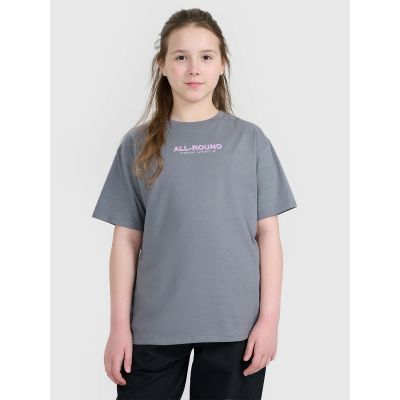 Oversized T-Shirt mit Aufdruck für Mädchen 4F 4FJWAW25TTSHF2387-23S