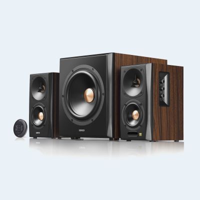 5. Edifier S360DB 150W PC-Lautsprecherset, Schwarz, Holz, 2.1-Kanal-Bluetooth