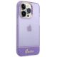 4. Guess Transparente Hülle für iPhone 14 Pro Max – Lila