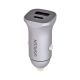 Ugreen Autoladegerät USB Typ C / USB 24W Power Delivery Schnellladefunktion Grau (30780)