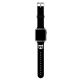 Karl Lagerfeld KLAWLSLCK Apple Watch Strap 42/44 / 45mm schwarz / schwarzes Armband Silikon Choupette Heads