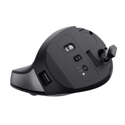 8. Vertrauen Sie der BAYO+ ERGONOMISCHEN KABELLOSEN schwarzen Maus