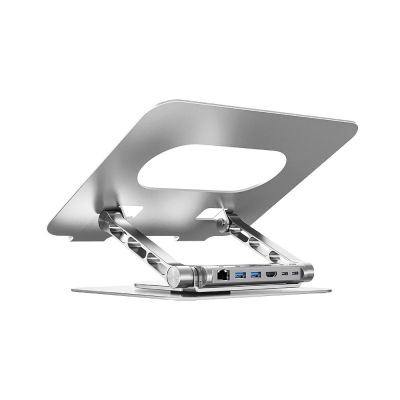 6. UNITEK Laptopständer + USB-C-Hub, HDMI 1.4, 4K, PD 100W