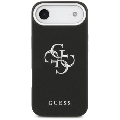 3. Guess Grained Big 4G Classic Logo Hülle für iPhone 17 Air - Schwarz
